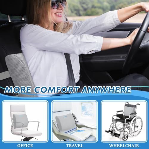 Lumbar Support Pillow for Office Chair, Back Support, Memory Foam - Image 6