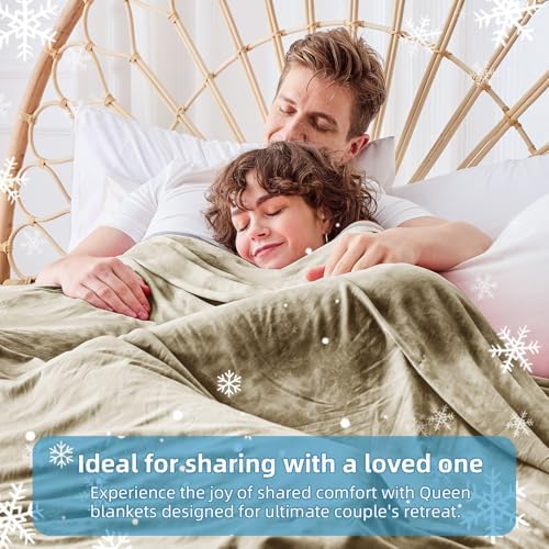 inhand Cooling Blanket Queen Size for Hot Sleepers (90"x90", Beige) - Image 7