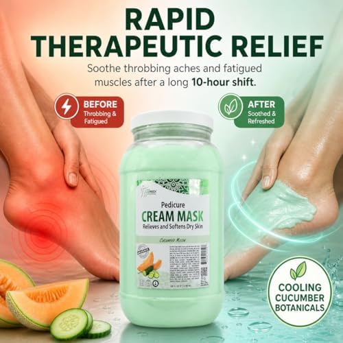 SPA REDI Salon Pedicure Foot Mask, Deep Moisturizing, 128 oz - Image 5