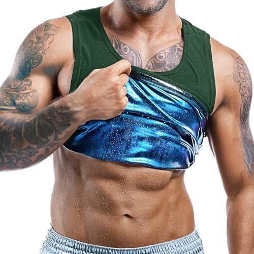 Men’s Sweat Vest - Boost Weight Loss with Increased Sweating & Compression Technology Sauna Vest for Men (XS-7XL) by Sweatspark