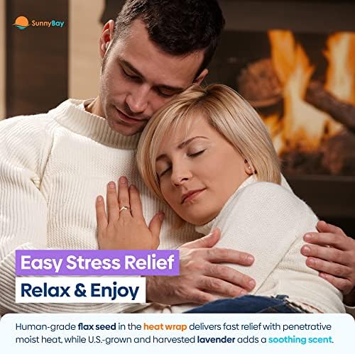 SunnyBay Lavender Heating Pad, Neck and Shoulder Wrap, 26x5 inch - Image 6