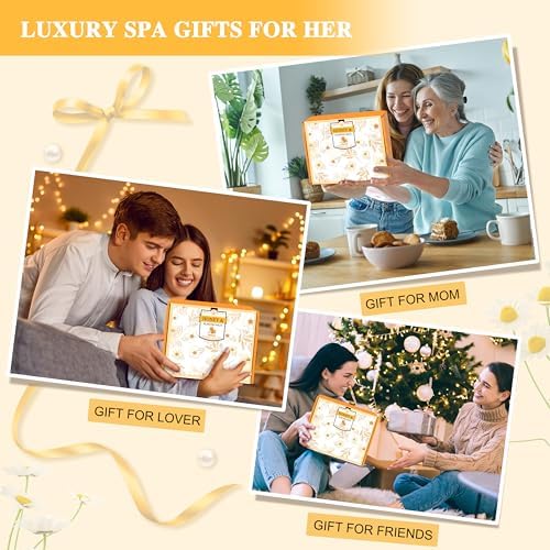 Birthday Gifts for Women, 9PCS Almond Milk & Honey Bath and Body Gifts Set - Image 7