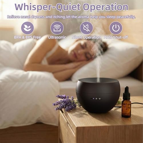 Essential Oil Diffuser,Cool Mist Humidifier with 2 Modes, Auto-Off Function - Image 3