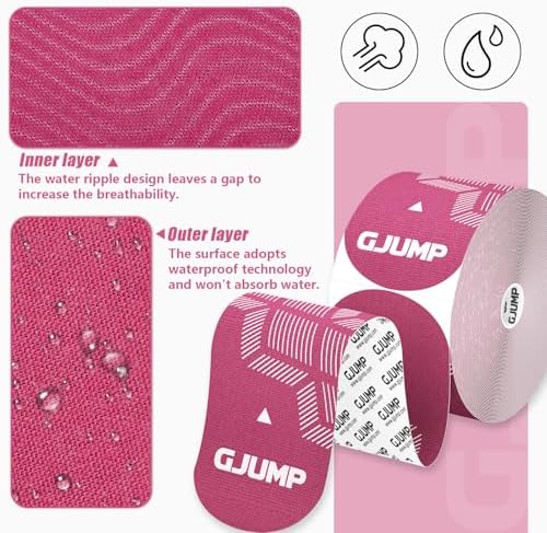 Kinesiology Tape, 40 Count Precut Strips 2 Rolls Original Cotton Tape - Image 5