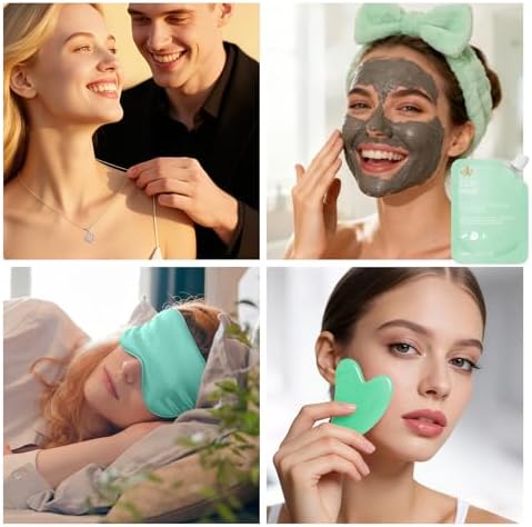 Mother's Day Gift, 25 Pcs Bath & Body Gift Basket Set for Women, Tea Tree Skin Care Set, Home Spa Gift Basket, Cosmetic Bag, Necklace, Christmas, Birthday, Anniversary, Wife, Mom - Image 5