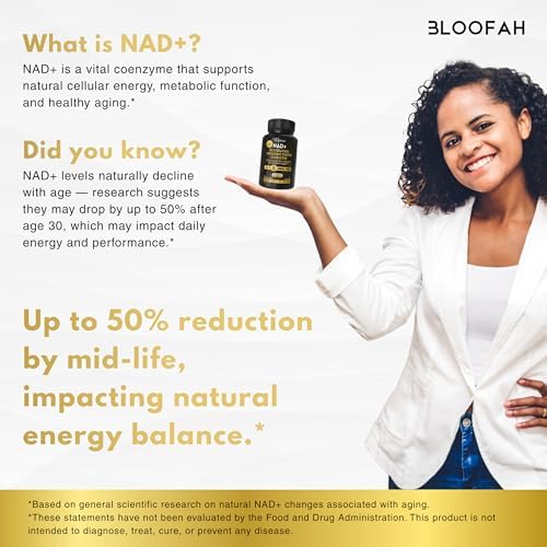 NAD+ Supplement 1530mg - Nicotinamide Riboside with Resveratrol 18 in 1 Herbal Supplement + Green Tea for Women & Men – Cellular Energy, Healthy Aging Support | 90 Vegan Capsules - Image 2