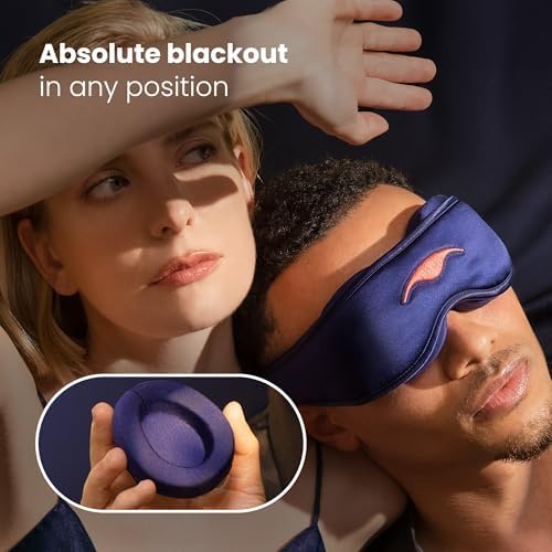 Manta Silk Sleep Mask – Premium 22 Momme Silk Eye Mask, Designed for Blackout Comfort, Breathable and Washable, Adjustable Fit (Purple) - Image 3