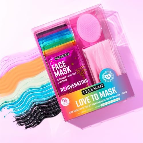 Freeman 14 Piece Love To Mask Variety Pack, Face Masks - Image 6