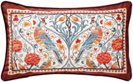 patdrea Designer Vintage Velvet Throw Pillow Cover,12"x20"-Moritz A by patdrea