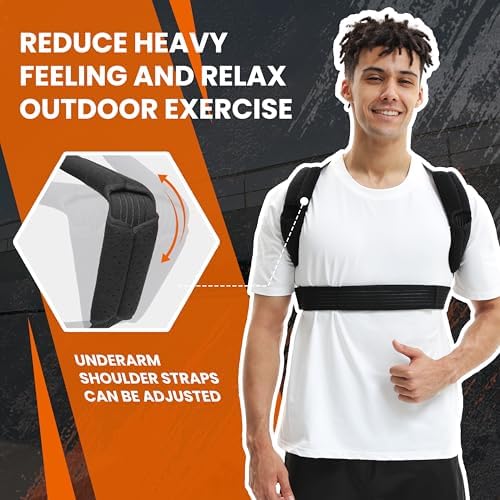 Posture Corrector for Men and Women, Breathable Back Brace, Lumbar Support, Super Lightweight Posture, Neck, Shoulders and Back, Straight Shoulders (Medium) - Image 3