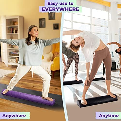 Yes4All High-Density EPP Half Round Back Roller Foam, Exercise Foam Roller for Yoga, Pilates & Stretching - 12, 18, 24, 36 inch - Image 4