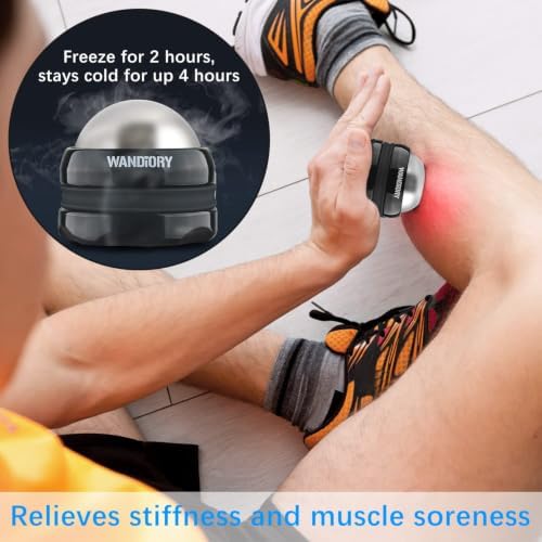 Ice Roller Ball for Muscle Recovery, Hot & Cold Therapy, 360° Massage - Image 2