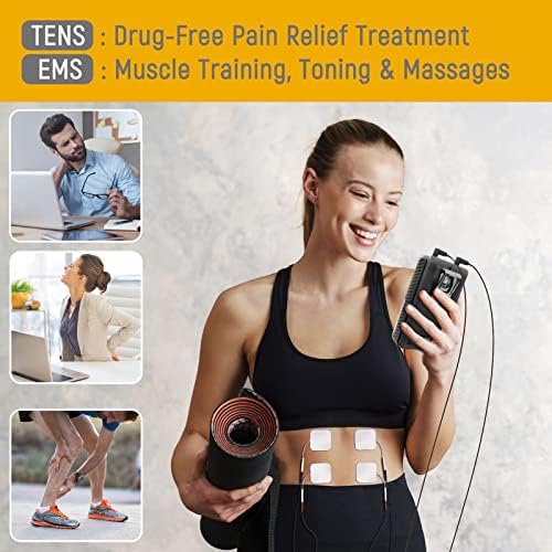 iSTIM EV-805 TENS EMS 4 Channel Rechargeable Combo Machine Unit - Muscle Stimulator + Back Pain Relief and Management- 24 Programs/Backlit (Including Electrodes Pads) - Image 5