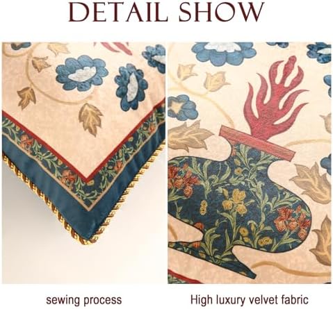 patdrea Designer Velvet Throw Pillow Cover,Set of 2,18"x18"-HerbertA - Image 4