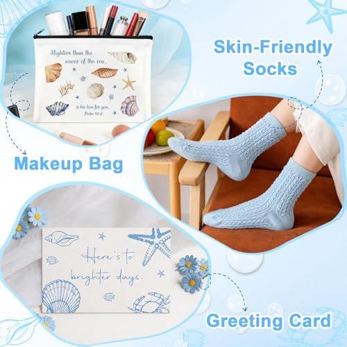 Blue Birthday Gifts for Women Teen Girls, Ocean Beach Themed Spa Gifts - Image 6