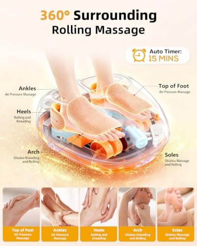 Shiatsu Foot Massager for Neuropathy with Heat and Remote Control - Image 3
