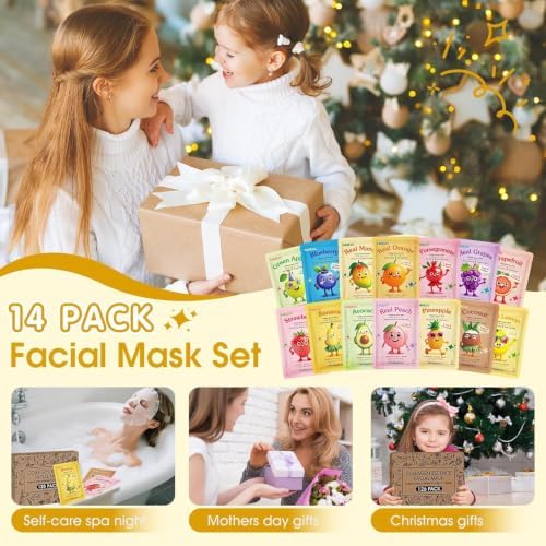 126 Pack Sheet Hydrating Face Masks Skincare for Women, Skin Care for Kids - Image 6