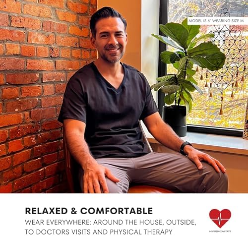 Inspired Comforts Unisex Post Surgery & Rehab V Neck Dual Access Snap Shirt - Image 4