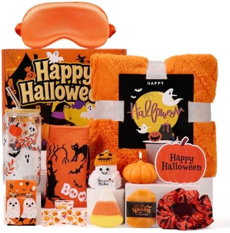 Boo Basket Stuffers for Women Teen Girls, Halloween Gifts for Teens Adult by Larchio