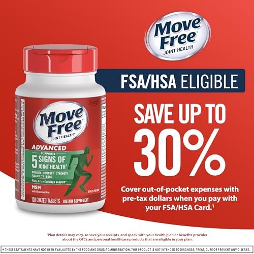 Move Free Advanced Joint Support, Glucosamine, Chondroitin + MSM - 3x120 ct - Image 6