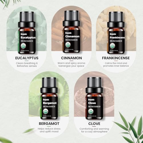 Organic Essential Oils Set, Top 10 100% Pure Natural Oil for Diffusers - Image 5
