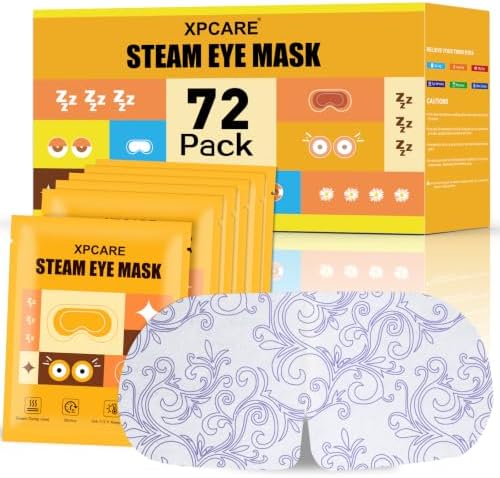 XPCARE 72 Pack Steam Eye Mask Disposable for Dry Eyes Cornea Care-Chamomile by XPCARE