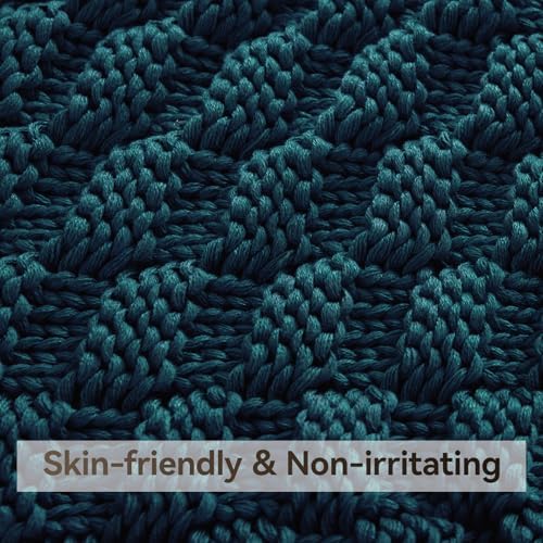 Knitted Weighted Blanket for Adult, No Beads Heavy Blanket 60"x80" 15lbs - Image 4