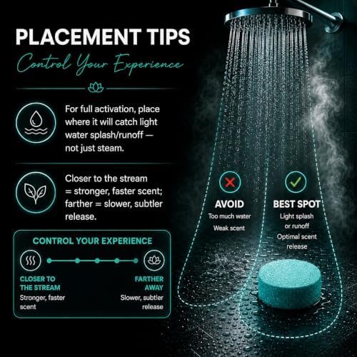 Dermasuri Shower Steamers Aromatherapy, Spa Water Shower Tablets - Image 5