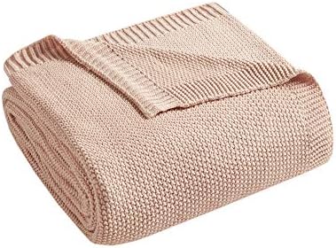 INK+IVY Bree Knit Throw Blanket for Bed, Sofa, and Couch, Lightweight, Breathable, Soft & Cozy Summer Blanket, Throw (50 in x 60 in), Coral - Image 2