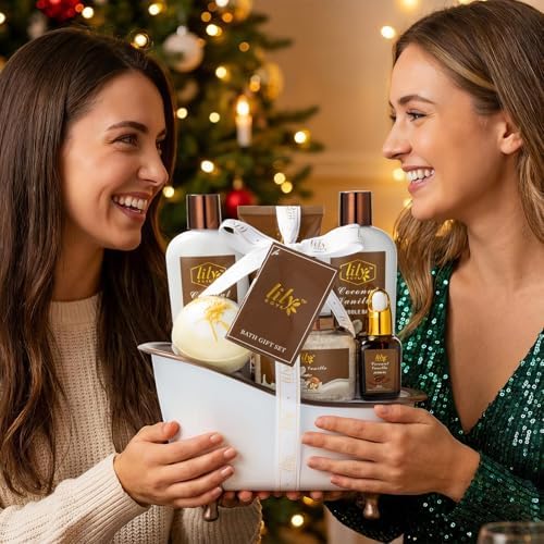 Coconut Vanilla Spa Gifts, 7Pcs Moisturizing Gift Set for Women & Men - Image 7