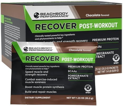 BODi Recover Post Workout Whey Protein Powder - Chocolate, 18 Servings by Beachbody