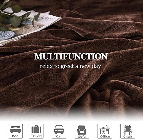 NANPIPER Sherpa Blanket Twin Thick Warm Throw for Winter Bed Super Soft Fuzzy Flannel Fleece/Wool Like Reversible Velvet Plush Blankets (Brown Twin Size 60"x80") - Image 6