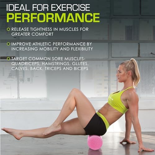 ProsourceFit High Density Foam Rollers 36 - inches long,Firm Full Body Athletic Massage Tool for Back Stretching, Yoga, Pilates, Post Workout Muscle Recuperation, Pink - Image 6