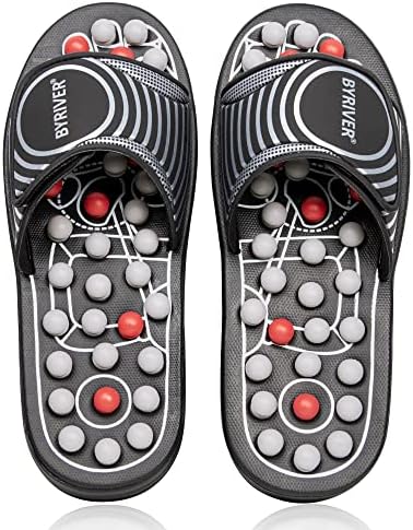 BYRIVER Tension Fatigue Relief Massager, Circulation Slippers Sandals, Foot Health Care Products Holistic Gift for Men Women Mom Dad, Muscle Relaxer Trigger Point Massage Tool (XL) by BYRIVER