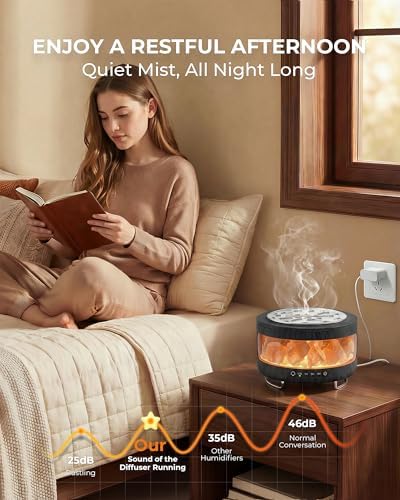 Essential Oil Diffuser with Himalayan Salt Lamp, Scent Diffusers for Home - Image 5
