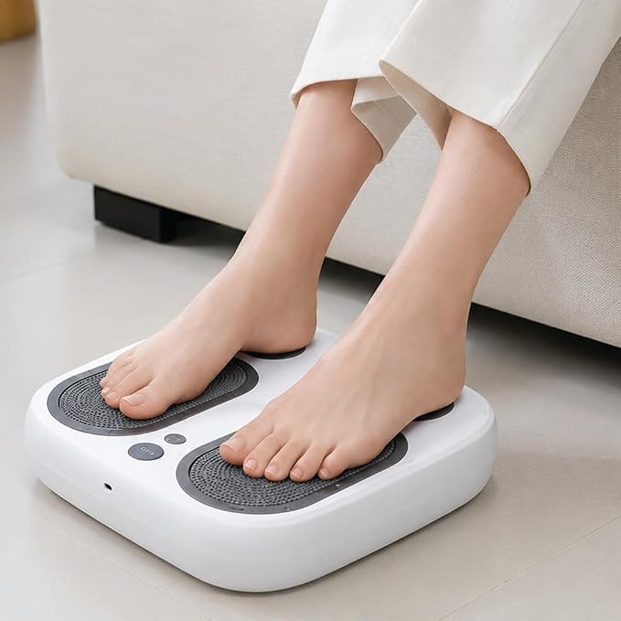 DR. WELL Shiatsu Foot Massager with Warm and Vibration, Deep Acupressure Electric Foot Massager for Plantar Fasciitis, Neuropathy. Suitable for Home and Under-Desk use. by DRWELL