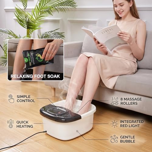 Foot Soaking Tub, Foot Spa Bath Massager with Heat, Bubbles - Image 2