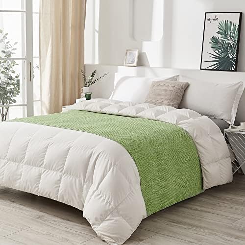 Longhui bedding 100% Cotton Knitted Throw Blanket – Green, Soft & Cozy, Machine Washable, 51"x63" – Perfect for Living Room, Couch, Sofa, Bed or Travel - Image 6