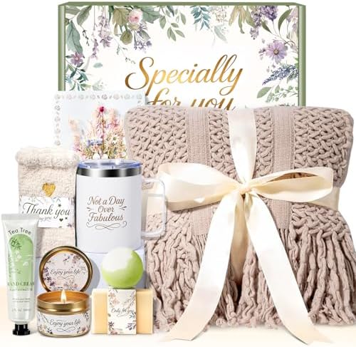 Self Care Gifts for Women Birthday Gifts for Her, Gift Basket Get Well Soon Gift, Thinking of You Gift Set Care Package Spa Gift for Women, Gift Box for Adults Mom Sister by BodyRefresh