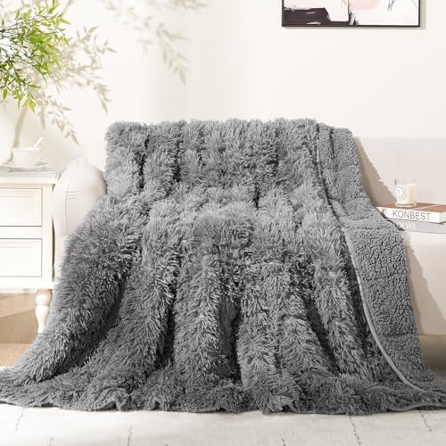 Cottonblue Plush Sherpa Weighted Blanket for Adult 20lbs Queen Size 60"x80" by Cottonblue