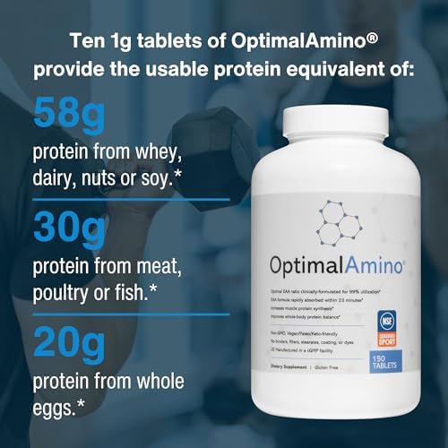 OptimalAmino | Essential Amino Acid Tablets | 150 Count - Image 5