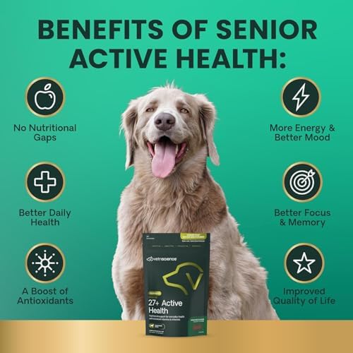 VetriScience Senior 27+ Multivitamin for Senior Dogs, Veggie, 60 Count - Image 3
