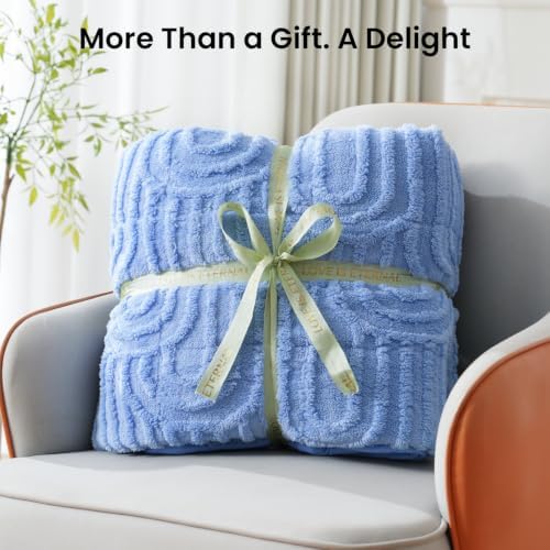 Drewin Weighted Blanket Queen Size 15lbs for Adults,Sky Blue,60" x 80" - Image 6