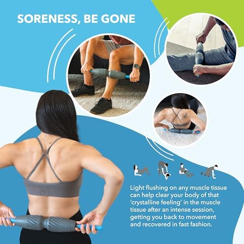 RAD 2-in-1 Muscle Flushing Kit – Includes Exercise Foam Roller & Massage Roller Stick – Deep Tissue Myofascial Release, Muscle Recovery Tools for Mobility & Performance - Image 6