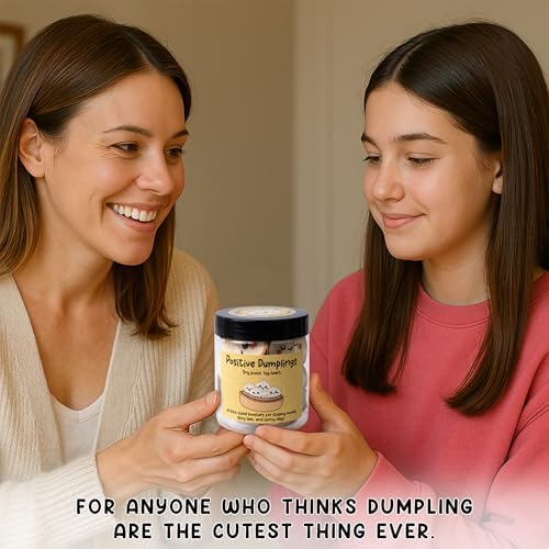 Positive Dumpling Jar – 60 Funny Emotional Uplifting Support Dumplings Affirmation, Back to School Gifts for Students & Teachers, White Elephant Gifts, Funny Gift for Women, Teens, Tweens, Coworkers - Image 6
