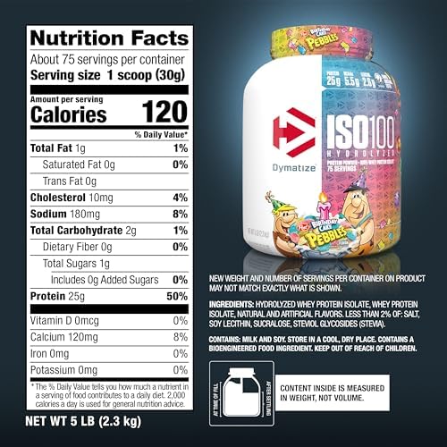 Dymatize ISO100 Protein Powder, 100% Whey Isolate, Birthday Cake - Image 5