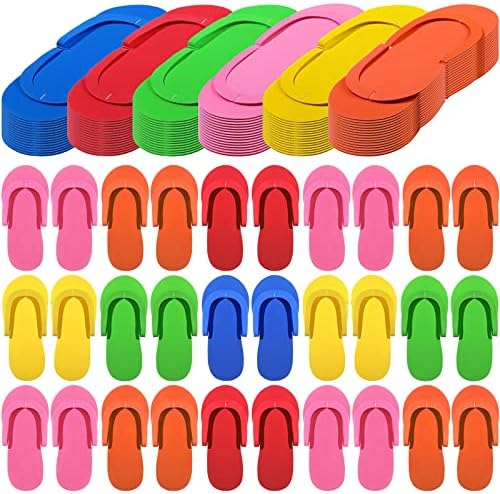Janmercy 90 Pcs Pedicure Flip Flops, Foam Disposable Slipper for Guest by Janmercy
