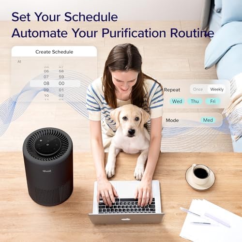 Levoit Air Purifier for Home PetsBedroom Dorm Room, Smart & Voice Control - Image 2