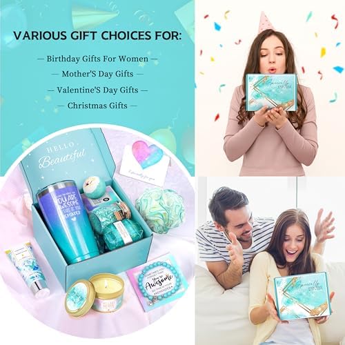 Birthday Gifts for Women, Relaxing Spa Gift Basket Self Care Gift - Image 7
