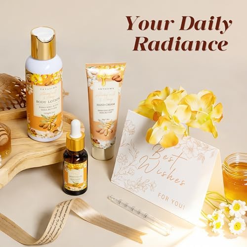 Gifts for Women Birthday Almond Milk & Honey Relaxing Home Spa Set - Image 5